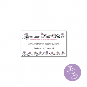 ana ma petit tresor business card design by radge design