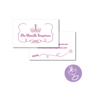 chenille emporium business card design by radge design
