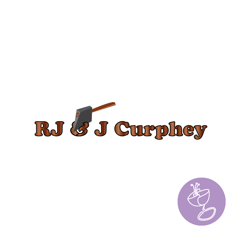 rj and j curphey logo design by radge design