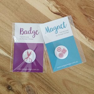 branded for you badges and magnets mix