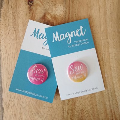 two pretty poppets branded magnets