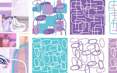 Lilac Cat – a surface pattern collection