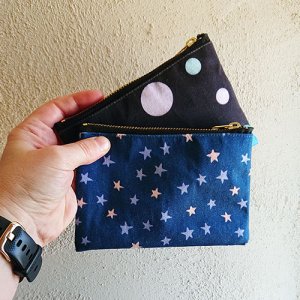 dots or stars pouch designs