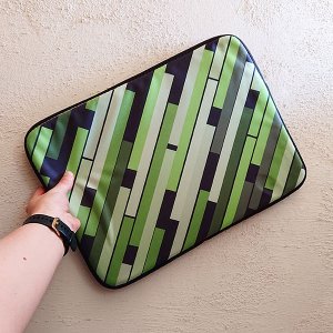 Linear Green laptop sleeve