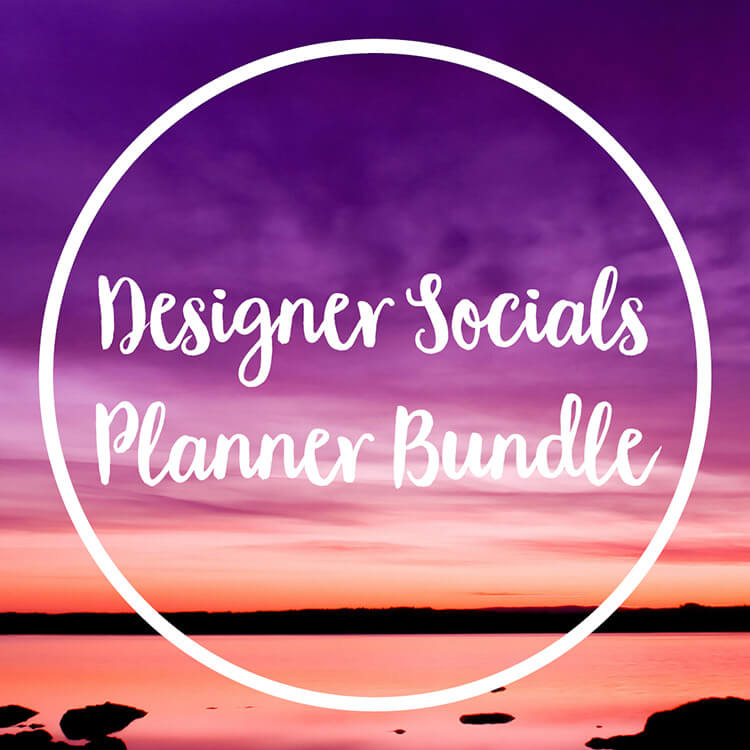 designer socials planner bundle graphics and planning in one