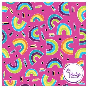 rainbow surface pattern design for fabric