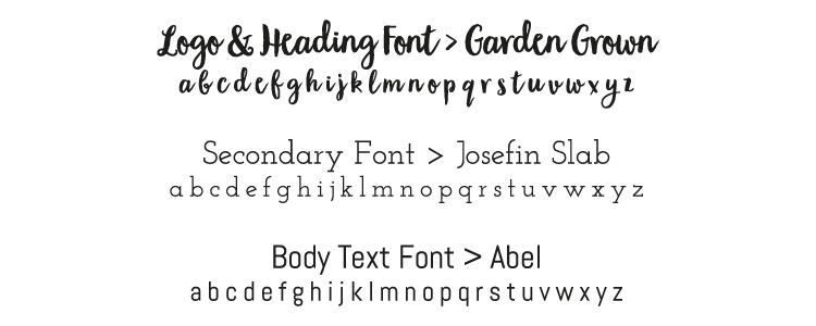 style guide font information for your branding