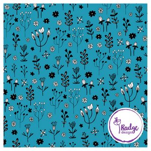 australian fabric designer whimsical florals design by radge design