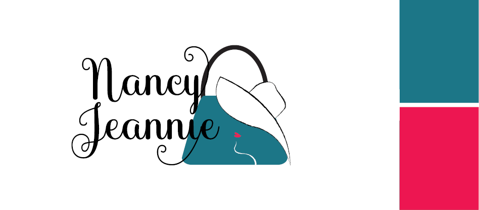 limited colours within logo and branding Nancy Jeannie